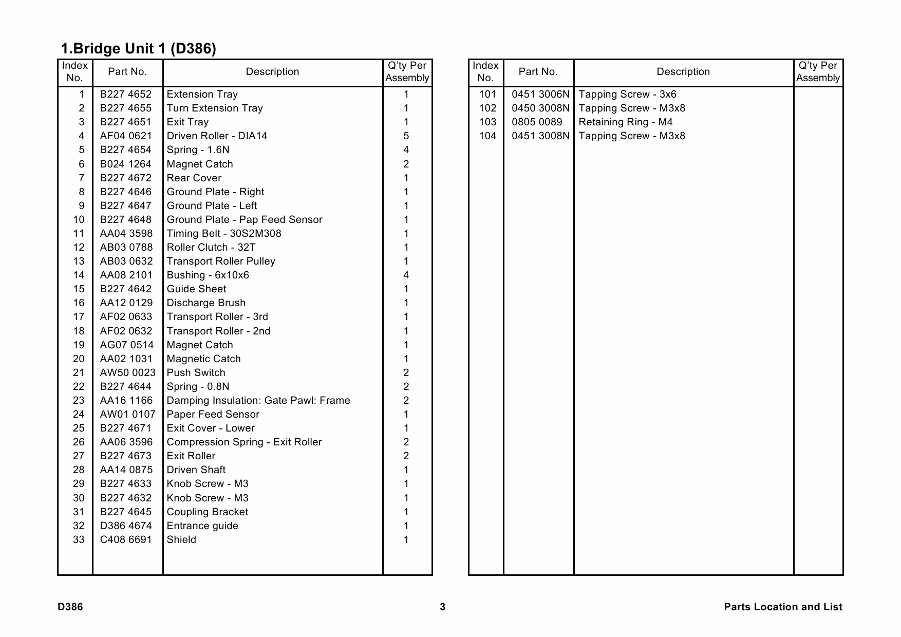 RICOH Options D386 BRIDGE-UNIT-BU3030 Parts Catalog PDF download-3 RICOH Options D386 BRIDGE-UNIT-BU3030 Parts Catalog PDF download-3